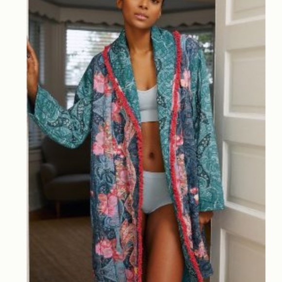 Anthropologie Quilted Robe XS/SM